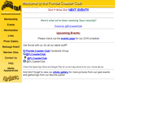 Tablet Screenshot of floridacoasterclub.com